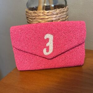 Island to East Side Beaded Envelope Clutch